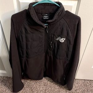 New balance, large, black, zip up jacket, no hood